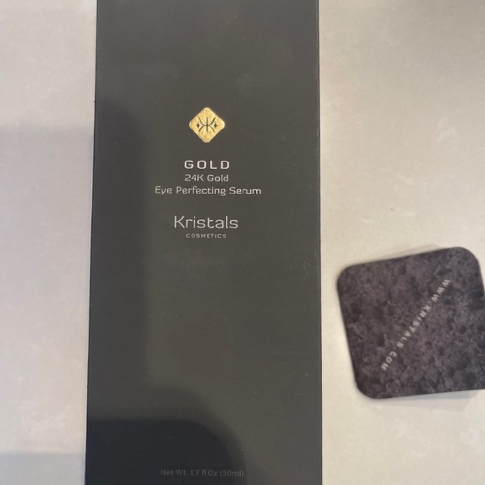 KRISTALS GOLD 24K GOLD EYE PERFECTING SERUM- 1.7 fl oz / 50 ml -BRAND NEW-SEALED